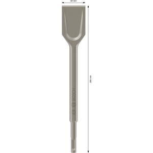 Bosch Spatmeißel Pro SDS-plus, 250 mm x 40 mm, für Hammer mit Drehstopp.