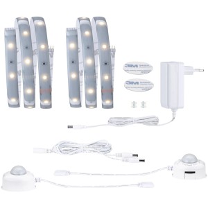 Paulmann MaxLED Night Comfort Set: LED-Streifen, Sensoren und Netzteil für Doppelbett-Beleuchtung.