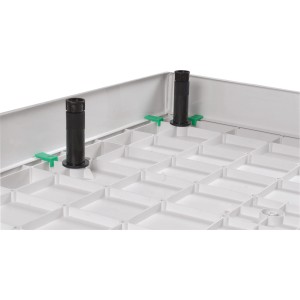 Sanotechnik Brausetassenfüße für SMC Brausetassen SC8080R/SC9090R, 8 Stück, höhenverstellbar.