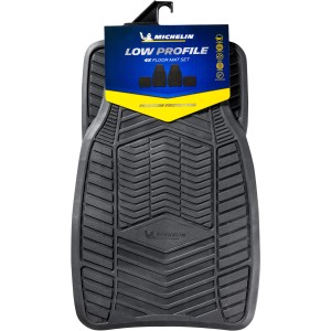 Michelin Universal Gummi-Fußmatten 4er-Set in Schwarz, zuschneidbar und strapazierfähig.