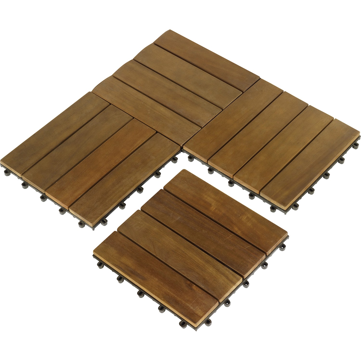 KlickFliese Holz Akazie 30 x 30 cm 6 Stück kaufen bei OBI