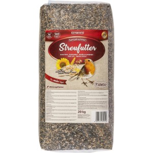 Fidelio Streufutter 20kg, Wildvogelfutter mit Saatenmischung für Gartenvögel.