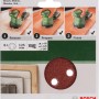 Bosch Schleifblatt-Set, 6-teilig, Ø125 mm, Körnung K60/K120/K240 für Exzenterschleifer.