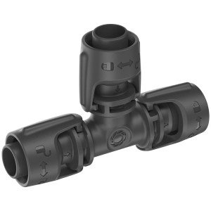 Gardena T-Stück 13 mm (1/2 Zoll) für Micro-Drip-System, 2er-Set, zur einfachen Abzweigung von Rohren.