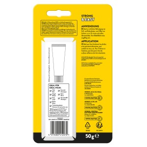 Pattex Montagekleber Tube, 50g, weiß. Kleben statt Bohren für Innen- und Außenbereich.