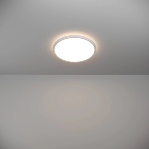 Weiße, runde Eglo LED-Deckenleuchte Rovito-Z, 30 cm Durchmesser, Smart Home Leuchte.