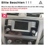 Warnung: Junsun Autoradio nicht geeignet für Skoda Octavia mit dieser Mittelkonsole. Rotes X markiert Inkompatibilität.