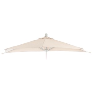 Bezug für halbrund Sonnenschirm Lorca in Creme, 270 cm Spannweite.