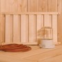 Weka Sauna-Leuchten-Set mit Lampe, Blendschirm und hitzebeständigem Silikonkabel.