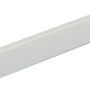 Weißes Arcansas H-Profil aus PVC, 25x12x1000 mm, für Bau und Schutz.