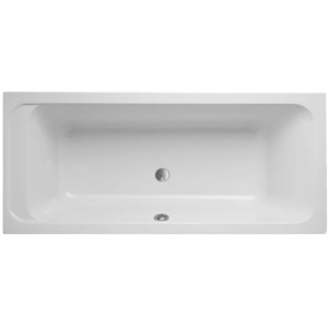 Rechteckige, weiße Villeroy & Boch Badewanne Architectura, 190x90 cm, Aufsicht.
