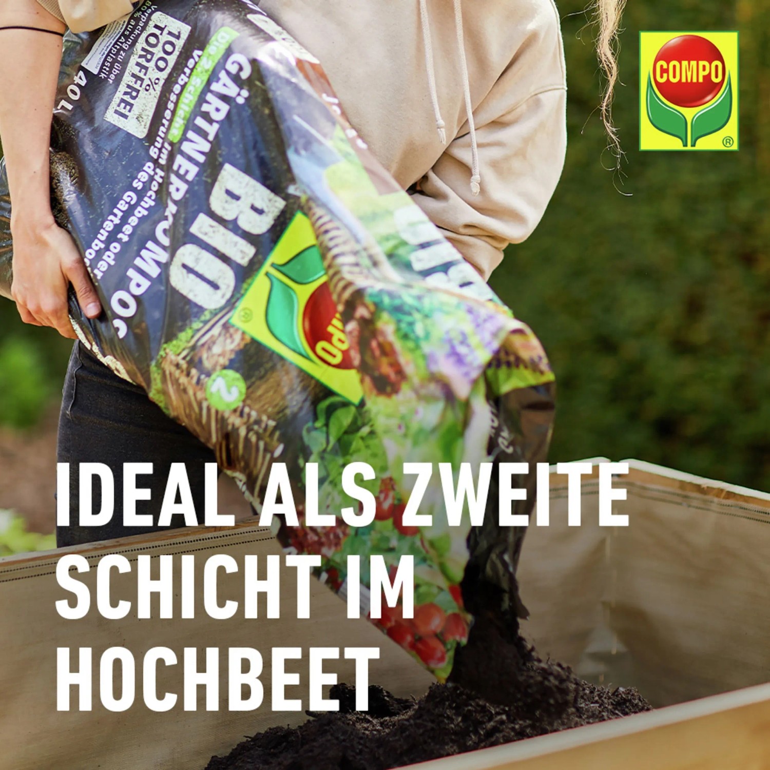 Compo Bio Grtner-Kompost torffrei 40 l kaufen bei OBI