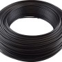 Schwarze Aderleitung H07V-U 1,5 mm² (100 m) auf Rolle, geeignet für Elektroinstallationen.