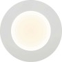 Weiße LED-Einbauleuchte Slim, Ø 11,5 cm, für Decken und Möbel.