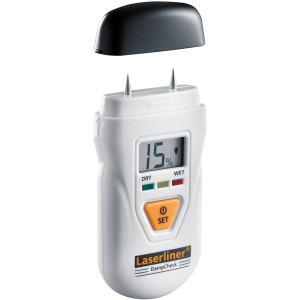 Laserliner DampCheck Feuchtigkeitsmesser zur Prüfung von Holz und Baustoffen.