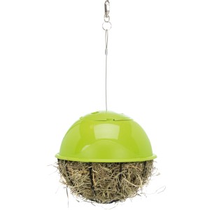 Trixie Food-Ball, ø 16cm, aus Metall und Kunststoff, befüllt mit Heu, als Kleintiernäpfe Zubehör.
