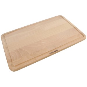 Fackelmann Schneidbrett Fair, 40x26 cm, Buche mit Saftrille.