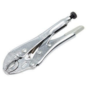 LUX Gripzange 125 mm Comfort aus Chrom-Vanadium-Stahl, verchromt mit Kunststoffgriffen.