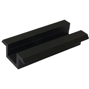 Absaar Solar Mittelklemme, schwarz, zur Befestigung von Solar-Paneelen.