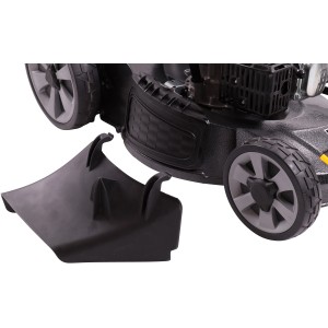 Detailaufnahme: Texas Benzin-Rasenmäher WLA 5321TR-W mit Seitenauswurf