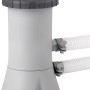 Kartuschenfilteranlage für Intex Easy Set Pool, graues Gehäuse mit zwei Schlauchanschlüssen.