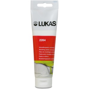 Tube Lukas Modellierpaste universal, 125 ml, für plastische Bildgestaltung.
