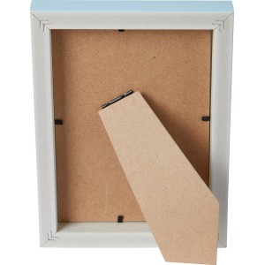 Rückseite des blauen Bilderrahmens Under The Sea (22x17 cm) mit Aufsteller.