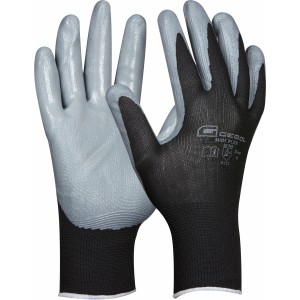 Gebol Arbeitshandschuhe Midi Flex Gr. 9, Nitril-beschichtet, für feine Arbeiten.