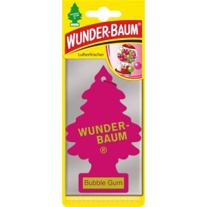 Wunderbaum Bubble Gum, Lufterfrischer in Neon-Pink für Auto & Raum.