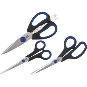 LUX Scherenset, 3-teilig: Scheren in verschiedenen Größen mit Softgrip-Einlage.