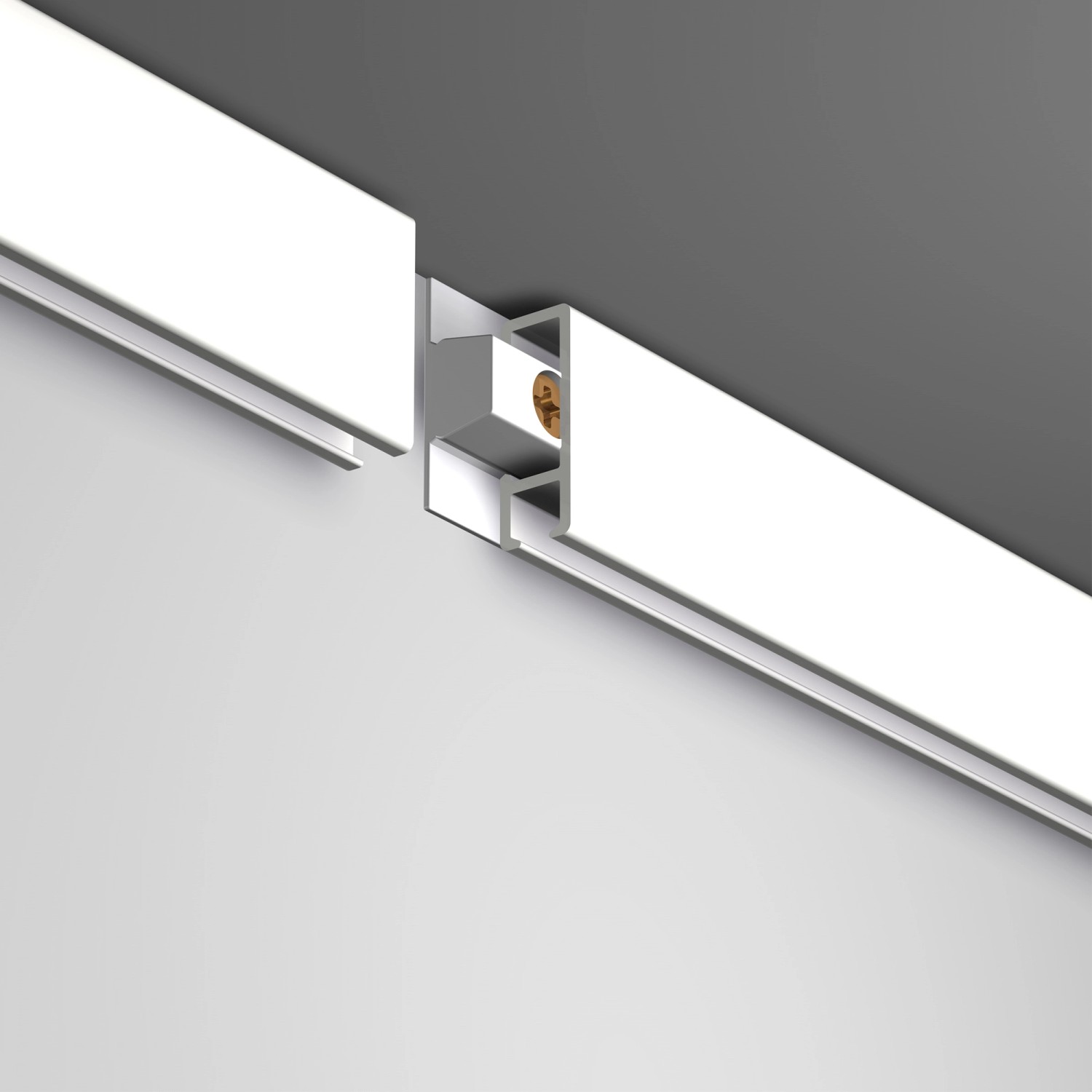 Detailaufnahme: Artiteq Click Rail All-in-One Bild-Aufhängesystem, 2 m Alu-Schiene.