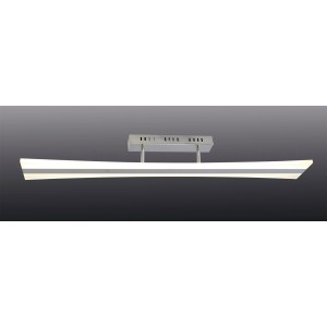 Moderne, silberfarbene LED-Deckenleuchte Barrel von Näve für Wohnräume.