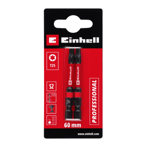Einhell Impact Bit-Set, 2-teilig, T25, 60 mm, für Schraubendreher und Akkuschrauber.
