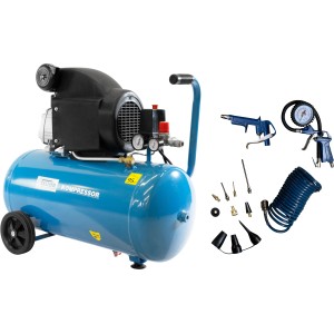 Güde Kompressor-Set 301/10/50 Motorleistung 1,8 kW 12-teilig