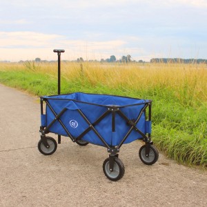 Blauer, faltbarer Axi Bollerwagen AB110 für Spiel & Spaß im Freien.