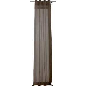 Mydeco Schlaufenschal Pure in Cappuccino, halbtransparent, 245x135 cm. Fenstervorhang für Wohnraum.
