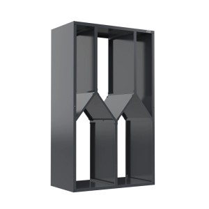 Weka Metall-Brennholzregal Gary aus Metall Anthrazit
