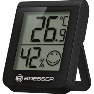 BRESSER HumiTemp Thermo- und Hygrometer Schwarz