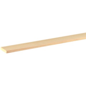 FN Neuhofer Flachleiste aus Lärche, 4,5x22x2000mm, unbehandeltes Holz für Bastelarbeiten.
