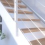 Treppe Kos 12 Stufen Eiche Geölt 85 cm Metallgeländer Weiß FSC®_6