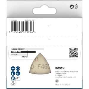 Bosch Delta-Schleifblatt F460 Best for Wood and Paint 5-er Pack Körnung 120