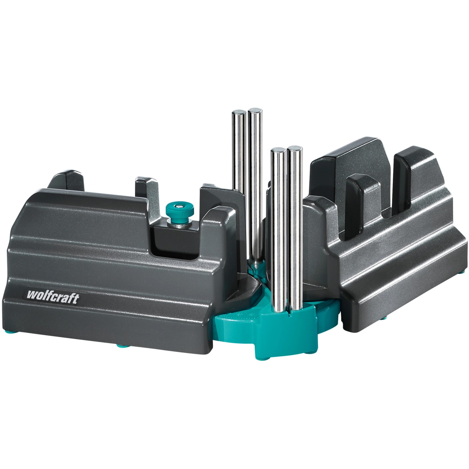 wolfcraft Schmiege und Schneidlade für präzise Sockelleisten-Zuschnitte im Laminatwerkzeug Set.