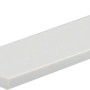 Weiße Arcansas Flachstange aus PVC, 3x30x2600 mm, ideal für Heimwerker.