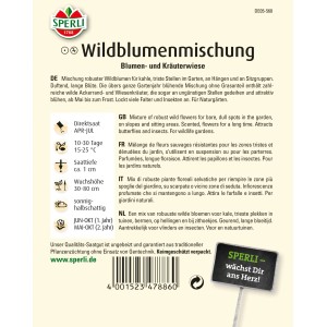 Sperli Wildblumenmischung: Mehrfarbige Blumen- und Kräutermischung für naturnahe Gärten.