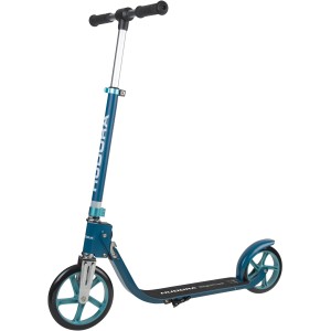 Hudora BigWheel 215 Scooter in Azurblau für Spiel & Spaß. Sportlicher Tretroller mit großen Rädern.