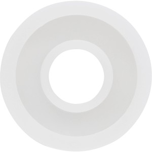 Weiße Abstandscheibe aus Kunststoff für Nummernschildschrauben, 8 Stück.