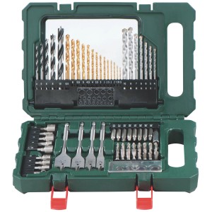 Metabo Zubehörset SP 86-teilig im grünen Koffer, verschiedene Bohrer und Bits.