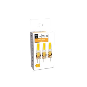 LED-Leuchtmittel G4 1,5 W 3er Set warmweiß 180 lm 3,7 x 1 cm (H x Ø)