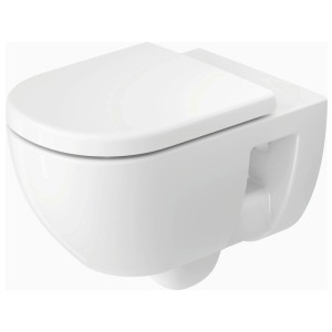 Duravit WC-Set D-Code, wandhängend, weiß hochglanz mit Absenkautomatik.