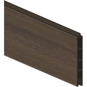 Sichtschutzzaun Einzelprofil System WPC Platinium Braun 15 cm x 178 cm x 2 cm